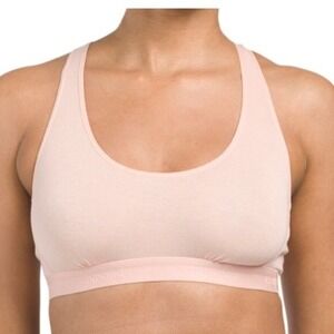 COMMANDO‎ Bralette SIze XS Pima Cotton Blend Micro Rib Racerback Apricot NWT